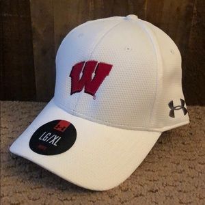White Under Armour Wisconsin Badgers Hat